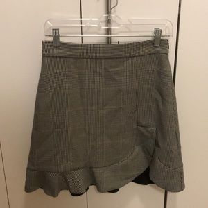 Zara plaid skirt